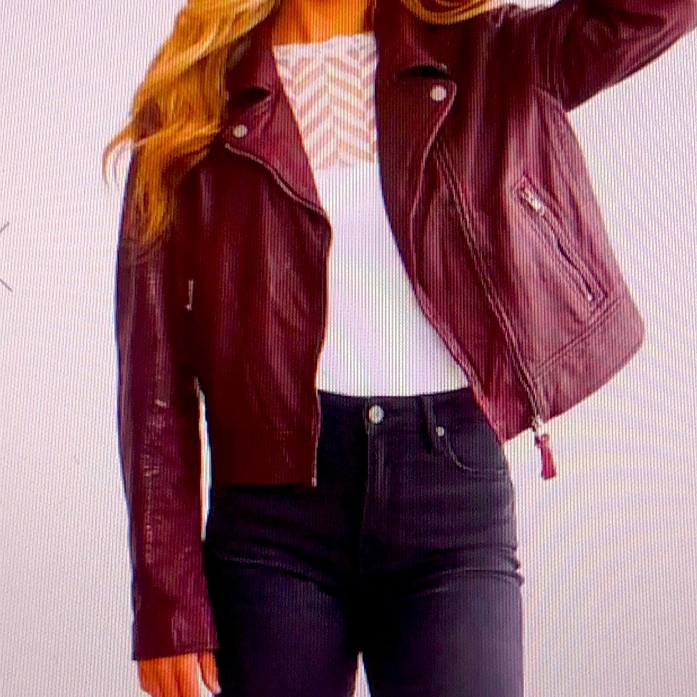 Faux Leather Moto Jacket